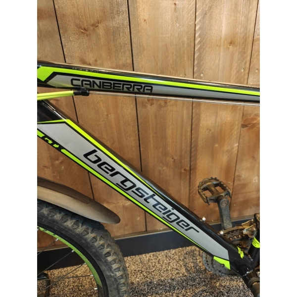 Bergsteiger Canberra MTB 26 INCH Jongens Glans zwart/groen 45cm 2018 - Afbeelding 3