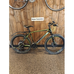 Bergsteiger Canberra MTB 26 INCH Jongens Glans zwart/groen 45cm 2018